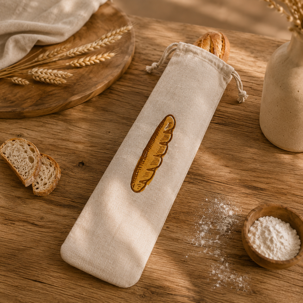 Sac à pain en lin — La Huche